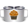 10 oz. White Stainless Steel Coffee Mug Thumbnail