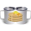 10 oz. White Stainless Steel Coffee Mug Thumbnail