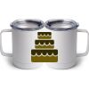 10 oz. White Stainless Steel Coffee Mug Thumbnail