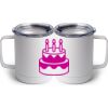 10 oz. White Stainless Steel Coffee Mug Thumbnail