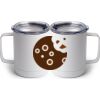 10 oz. White Stainless Steel Coffee Mug Thumbnail