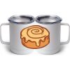 10 oz. White Stainless Steel Coffee Mug Thumbnail