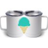 10 oz. White Stainless Steel Coffee Mug Thumbnail