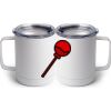 10 oz. White Stainless Steel Coffee Mug Thumbnail