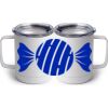 10 oz. White Stainless Steel Coffee Mug Thumbnail