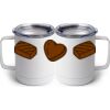 10 oz. White Stainless Steel Coffee Mug Thumbnail