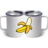 10 oz. White Stainless Steel Coffee Mug Thumbnail