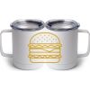 10 oz. White Stainless Steel Coffee Mug Thumbnail