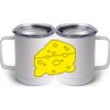 10 oz. White Stainless Steel Coffee Mug Thumbnail