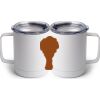 10 oz. White Stainless Steel Coffee Mug Thumbnail