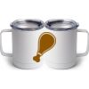 10 oz. White Stainless Steel Coffee Mug Thumbnail