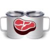 10 oz. White Stainless Steel Coffee Mug Thumbnail