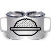 10 oz. White Stainless Steel Coffee Mug Thumbnail