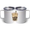 10 oz. White Stainless Steel Coffee Mug Thumbnail
