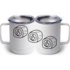 10 oz. White Stainless Steel Coffee Mug Thumbnail