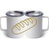10 oz. White Stainless Steel Coffee Mug Thumbnail