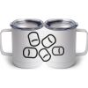 10 oz. White Stainless Steel Coffee Mug Thumbnail
