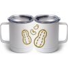 10 oz. White Stainless Steel Coffee Mug Thumbnail