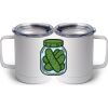 10 oz. White Stainless Steel Coffee Mug Thumbnail