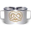 10 oz. White Stainless Steel Coffee Mug Thumbnail