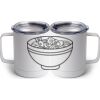 10 oz. White Stainless Steel Coffee Mug Thumbnail