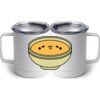10 oz. White Stainless Steel Coffee Mug Thumbnail