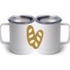 10 oz. White Stainless Steel Coffee Mug Thumbnail