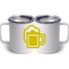 10 oz. White Stainless Steel Coffee Mug Thumbnail