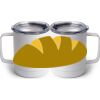 10 oz. White Stainless Steel Coffee Mug Thumbnail