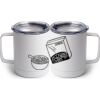10 oz. White Stainless Steel Coffee Mug Thumbnail