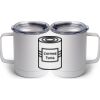10 oz. White Stainless Steel Coffee Mug Thumbnail