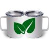 10 oz. White Stainless Steel Coffee Mug Thumbnail