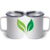 10 oz. White Stainless Steel Coffee Mug Thumbnail