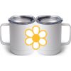 10 oz. White Stainless Steel Coffee Mug Thumbnail