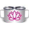 10 oz. White Stainless Steel Coffee Mug Thumbnail