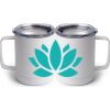 10 oz. White Stainless Steel Coffee Mug Thumbnail