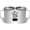 10 oz. White Stainless Steel Coffee Mug Thumbnail