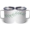 10 oz. White Stainless Steel Coffee Mug Thumbnail