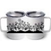 10 oz. White Stainless Steel Coffee Mug Thumbnail