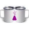 10 oz. White Stainless Steel Coffee Mug Thumbnail