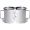 10 oz. White Stainless Steel Coffee Mug Thumbnail