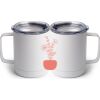 10 oz. White Stainless Steel Coffee Mug Thumbnail