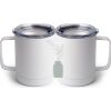 10 oz. White Stainless Steel Coffee Mug Thumbnail