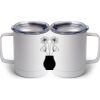 10 oz. White Stainless Steel Coffee Mug Thumbnail
