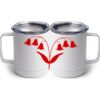 10 oz. White Stainless Steel Coffee Mug Thumbnail