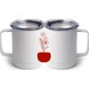10 oz. White Stainless Steel Coffee Mug Thumbnail