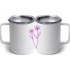 10 oz. White Stainless Steel Coffee Mug Thumbnail