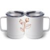 10 oz. White Stainless Steel Coffee Mug Thumbnail