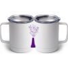 10 oz. White Stainless Steel Coffee Mug Thumbnail