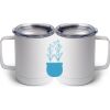 10 oz. White Stainless Steel Coffee Mug Thumbnail
